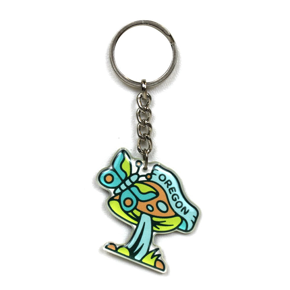 Oregon Mushroom Keychain - Keychains - Hello From Oregon