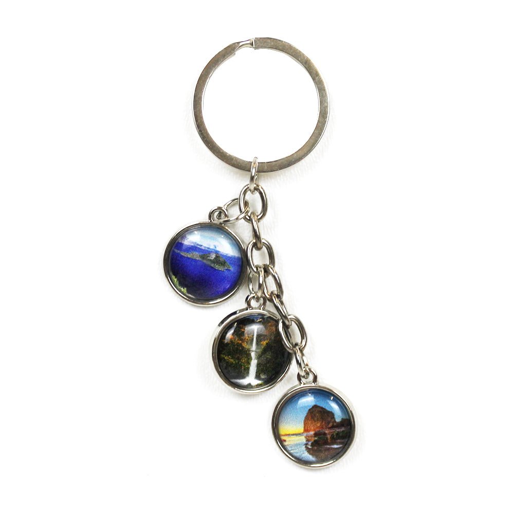 Oregon Waters Charm Keychain - Keychains - Hello From Oregon