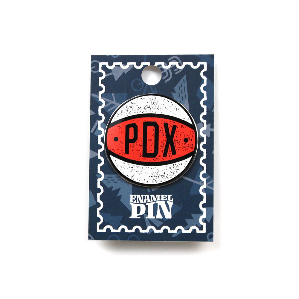 PDX Ball Pin - Enamel Pin - Hello From Oregon