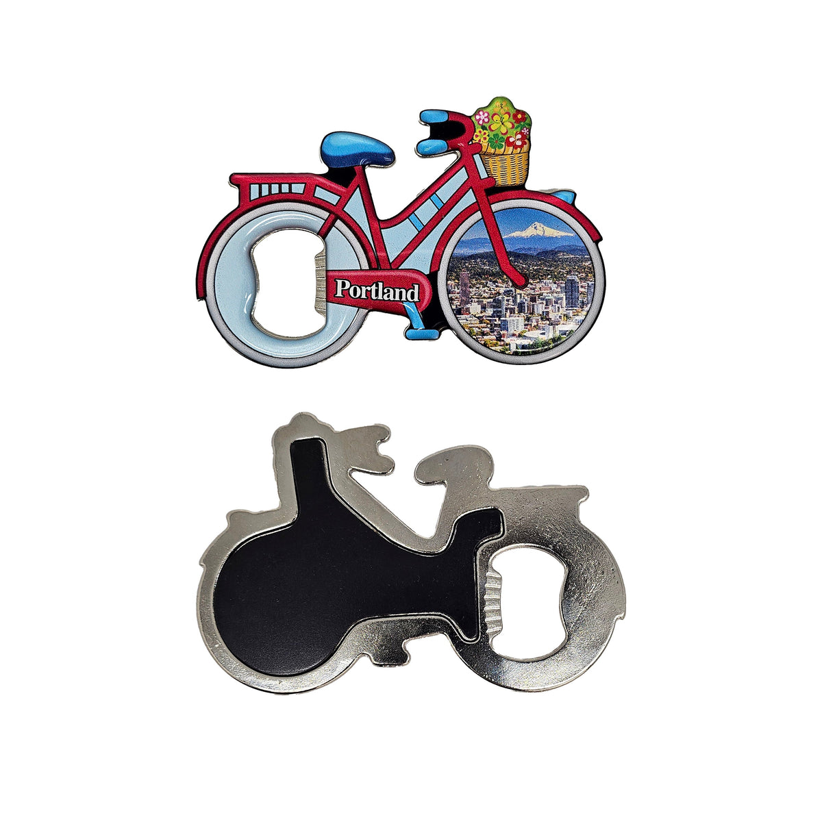 Portland Bike Bottle Opener Magnet - Magnets - Hello From Oregon