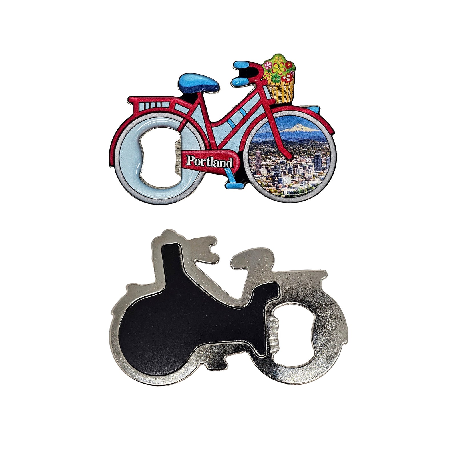 Portland Bike Bottle Opener Magnet - Magnets - Hello From Oregon