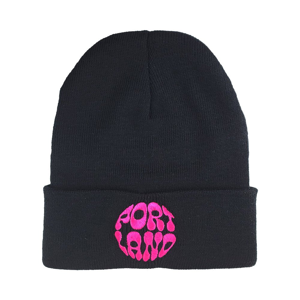 Portland Bubble Beanie | Black - Beanies - Hello From Oregon