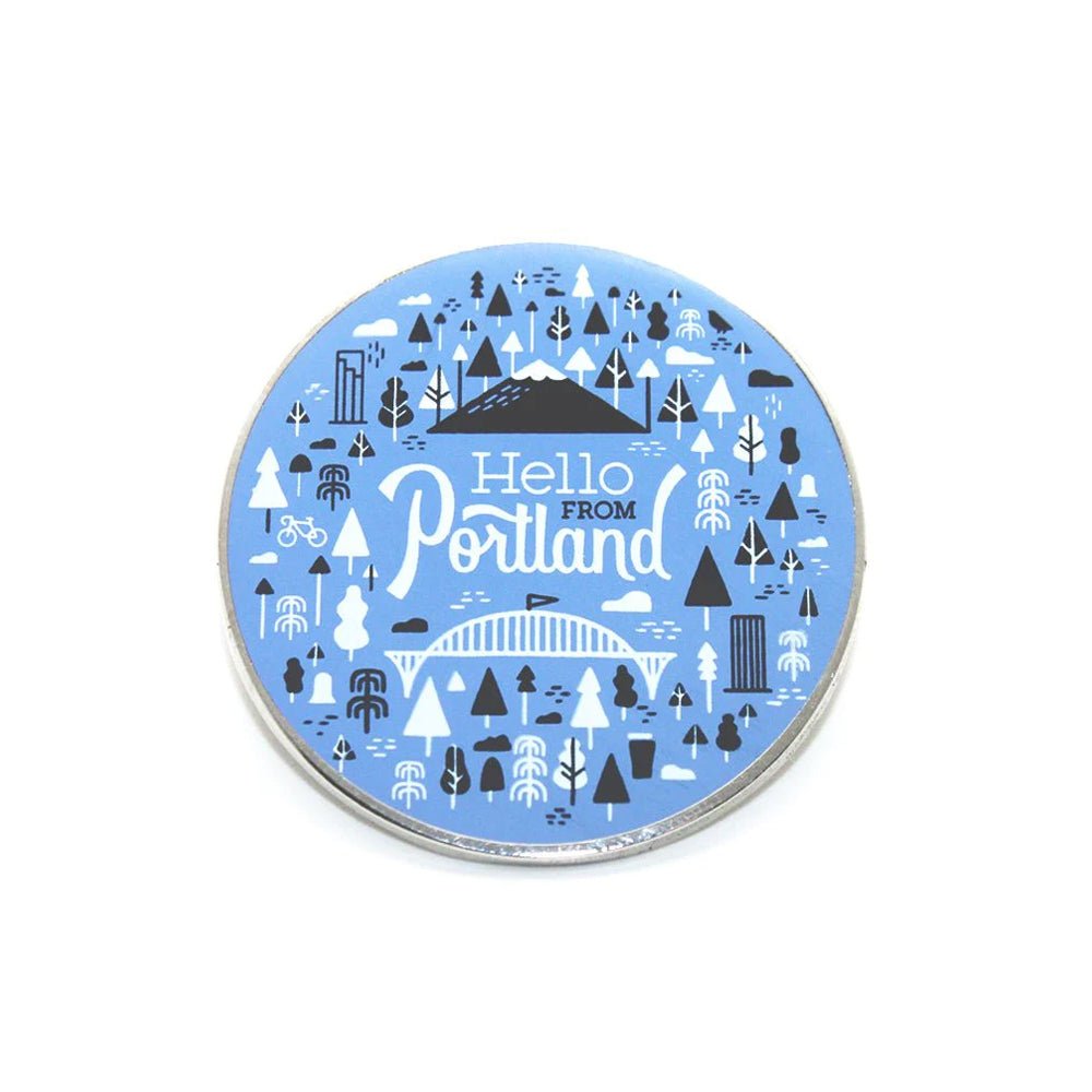 Portland Burst Pin - Enamel Pin - Hello From Oregon