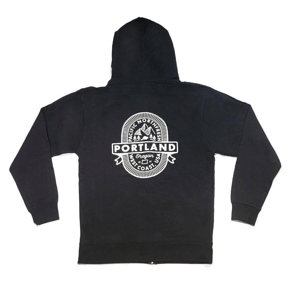 Portland On Tap Zip Up Hoodie - Hoodies - Hello From Oregon