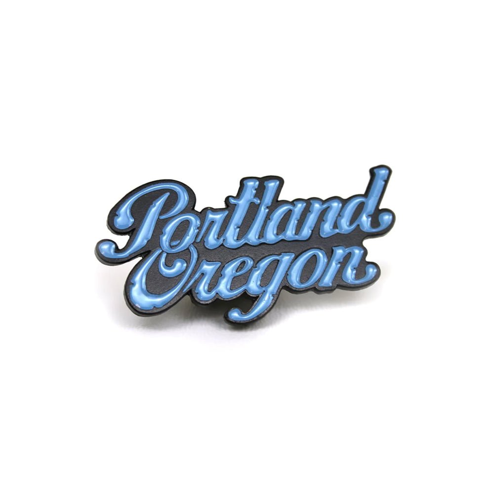 Portland Oregon Script Pin - Enamel Pin - Hello From Oregon