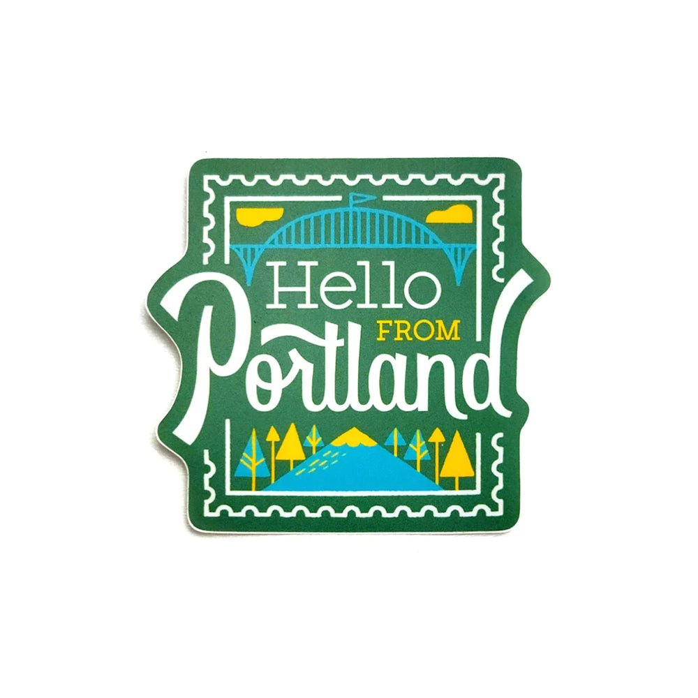 Portland Stamp Sticker - Stickers - Hello From Oregon