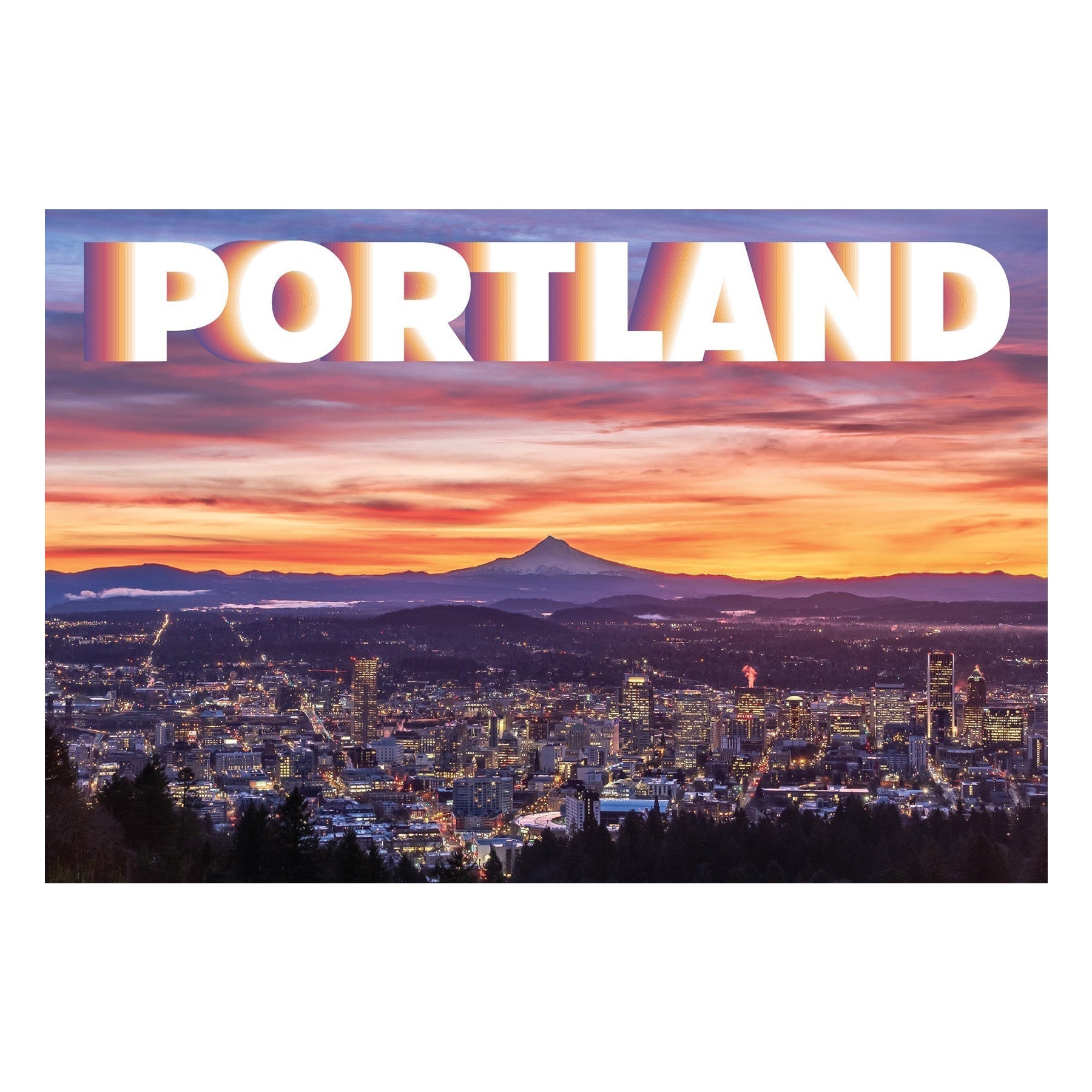 Portland Sunrise Postcard - Postcards - Hello From Oregon