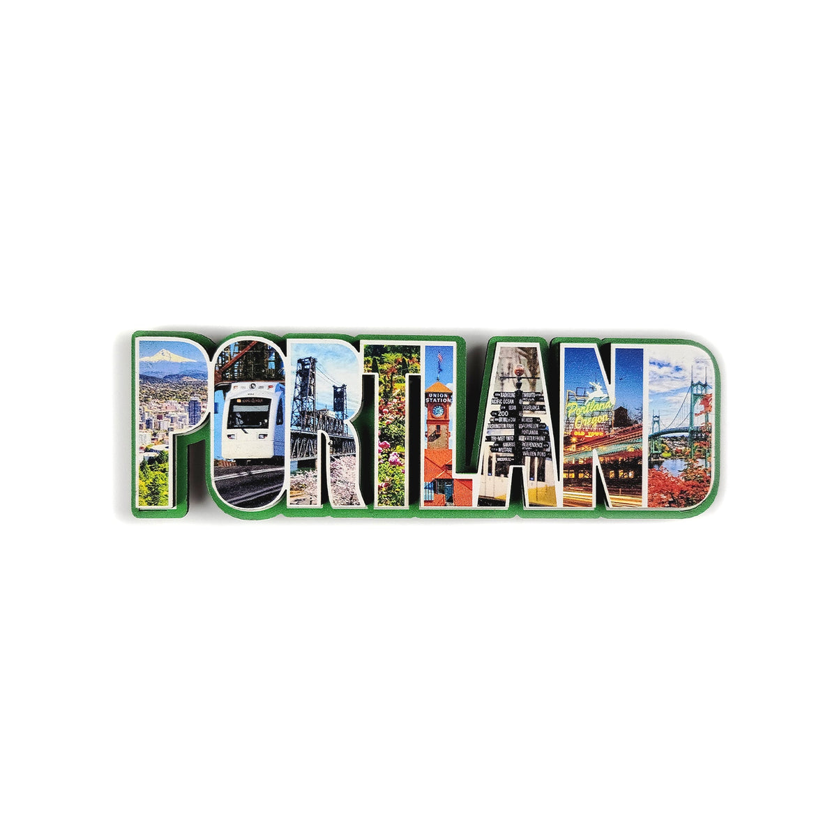 Portland Wood Magnet - Magnets - Hello From Oregon
