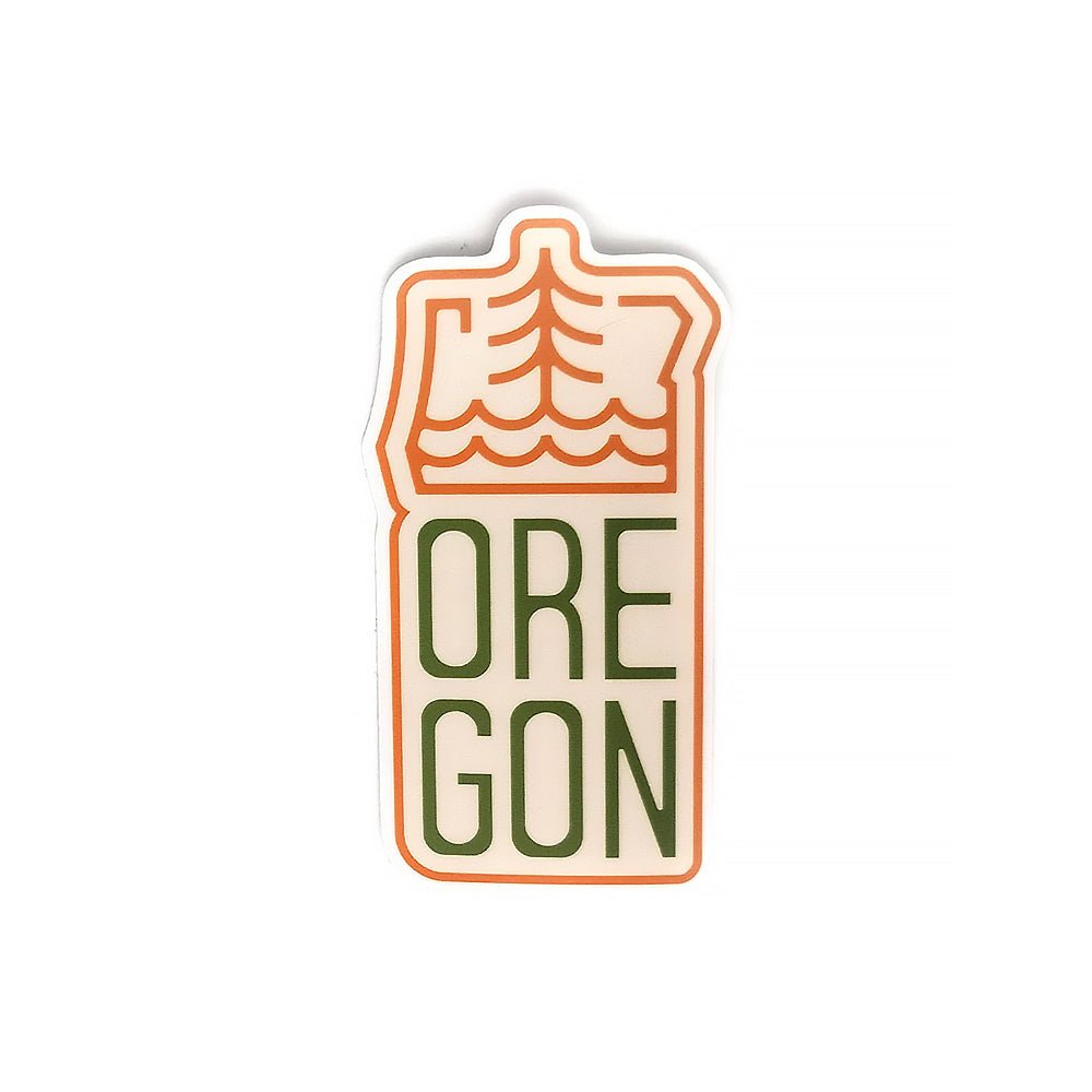 Simply Oregon Sticker | Orange - Stickers - Hello From Oregon