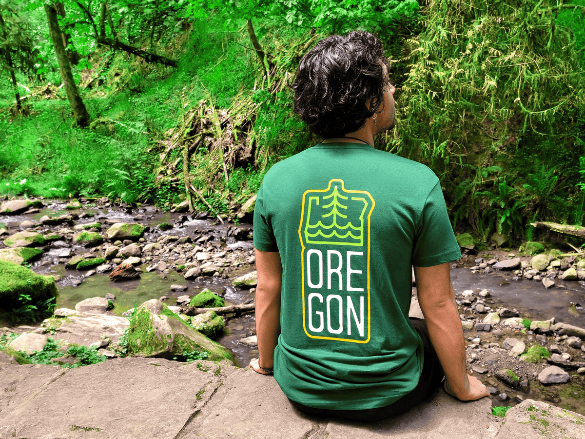 Simply Oregon Tee | Forest Green - Tees - Hello From Oregon