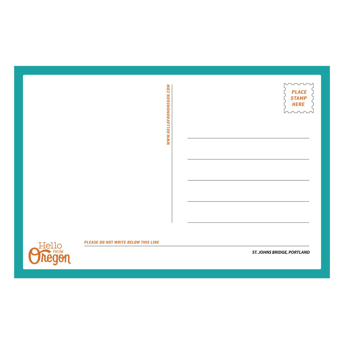 St Johns Bridge Postcard - Postcards - Hello From Oregon