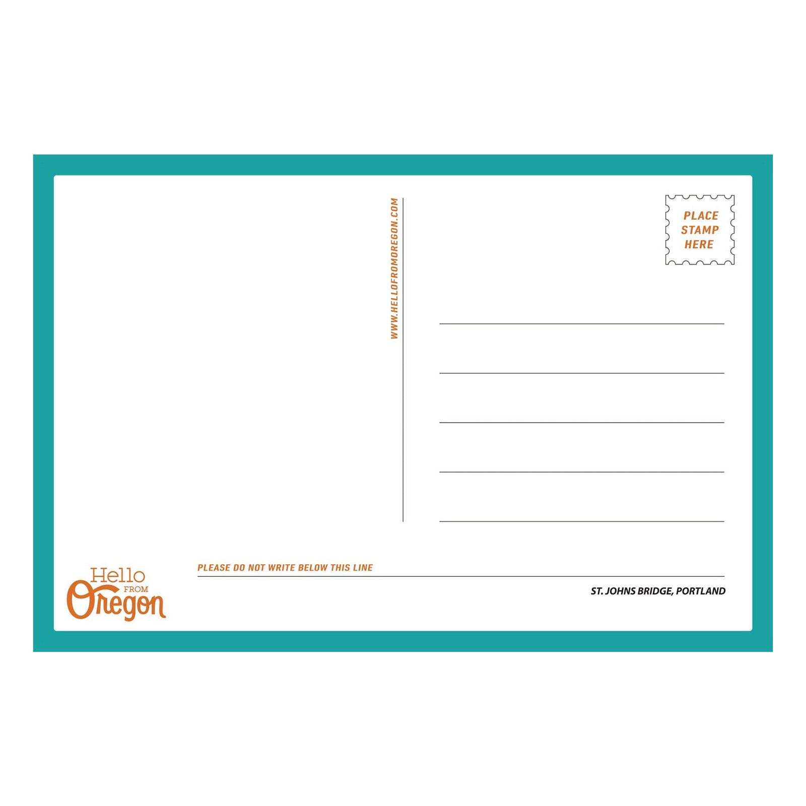 St Johns Bridge Postcard - Postcards - Hello From Oregon