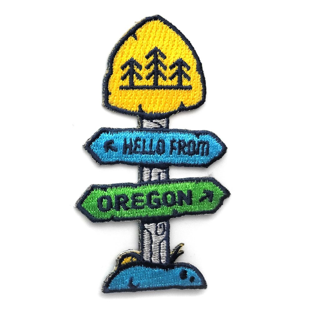 Trail Post Patch - Patches - Hello From Oregon