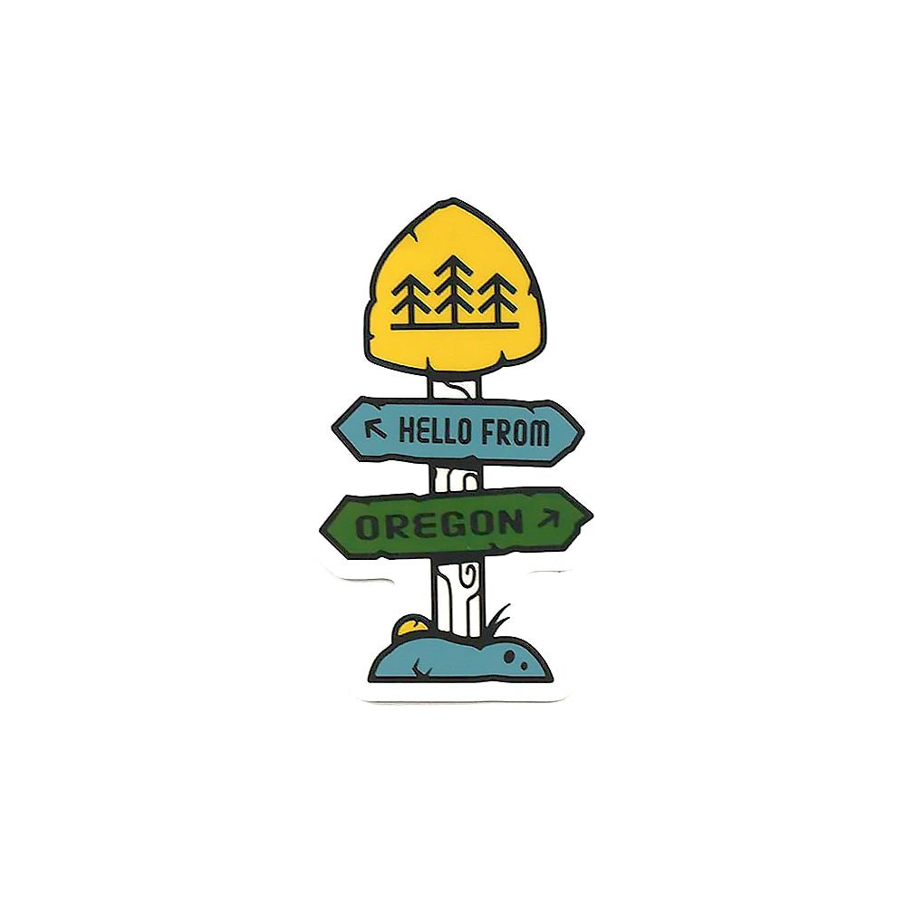Trail Post Sticker - Stickers - Hello From Oregon