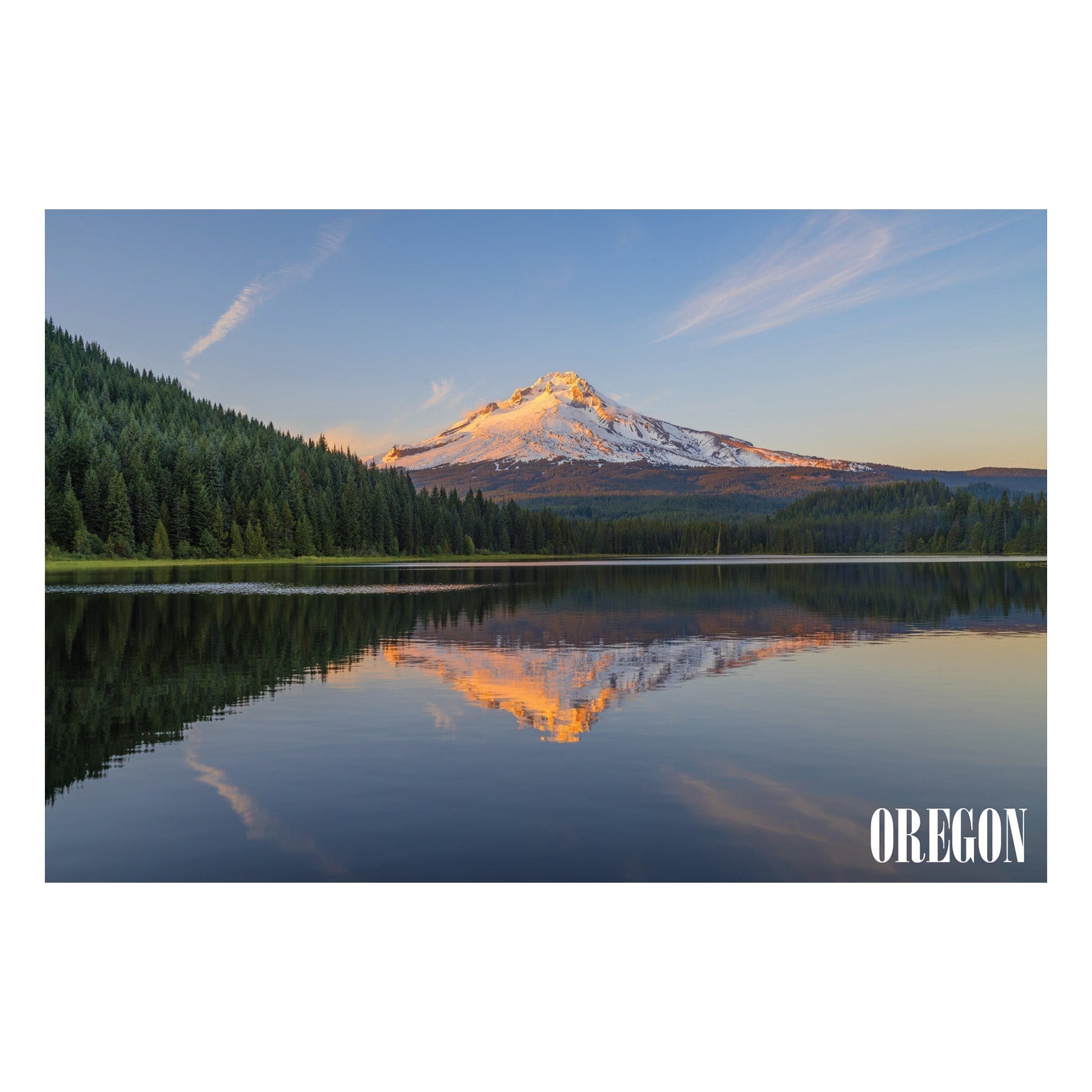 Trillium Lake Postcard - Postcards - Hello From Oregon